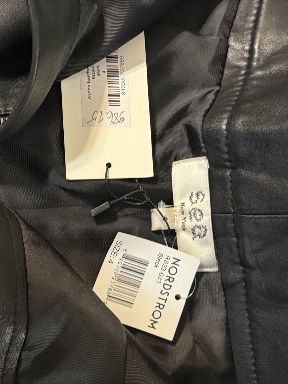 Sea New York Ayden Black Leather Belted Mini Skirt NWT Size 4 - Picture 12 of 14